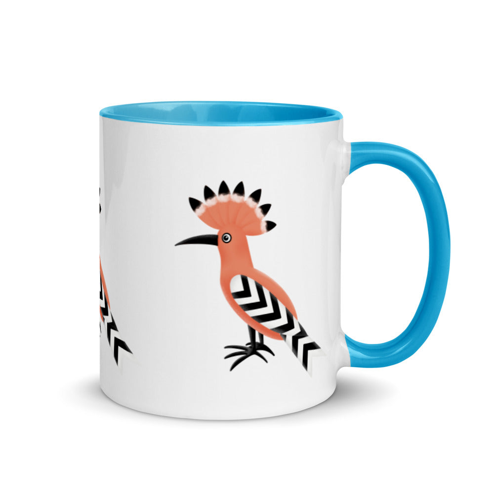 Mug with Color Inside - Hoopoe Bird