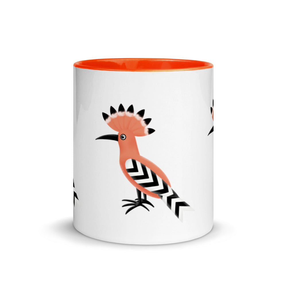 Mug with Color Inside - Hoopoe Bird