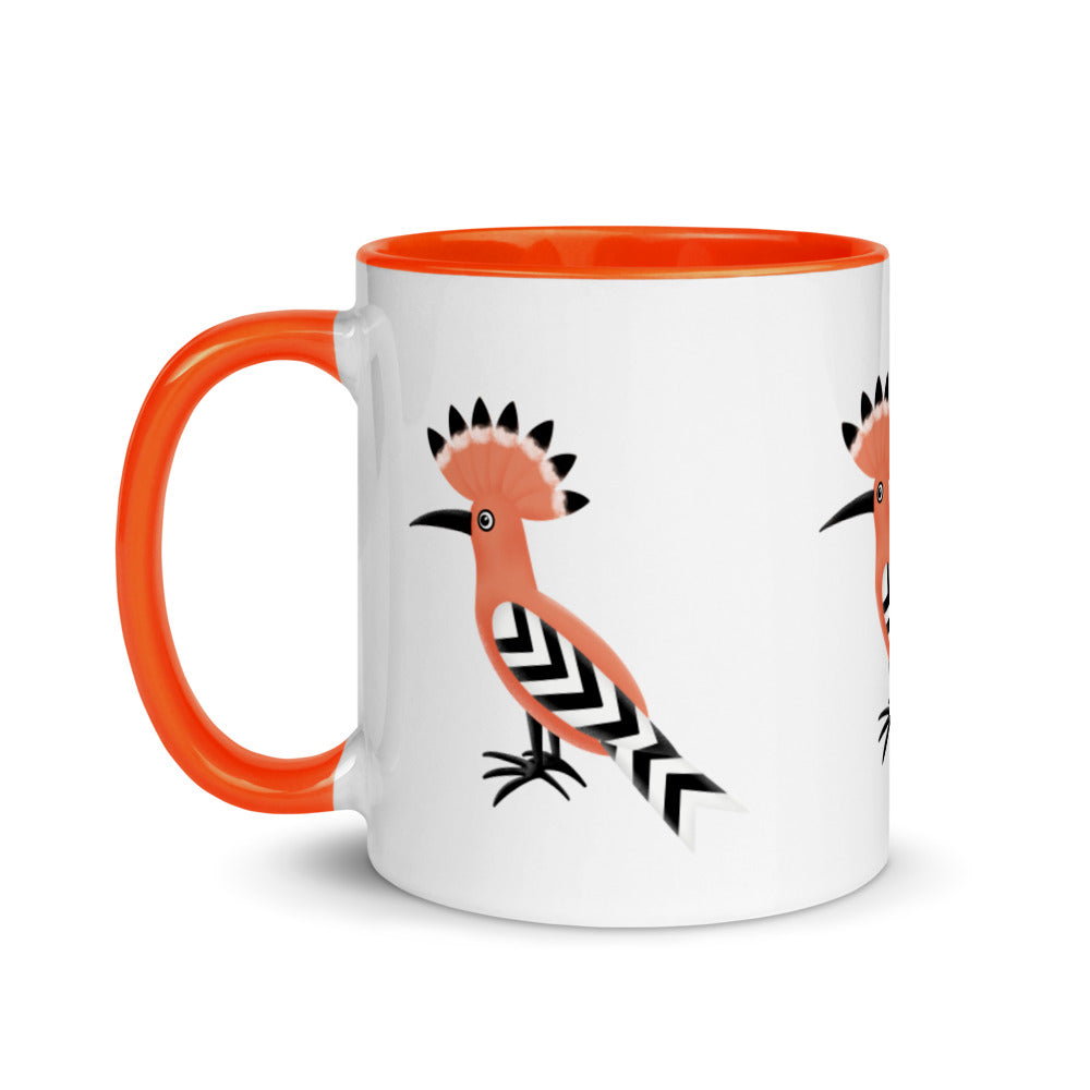 Mug with Color Inside - Hoopoe Bird