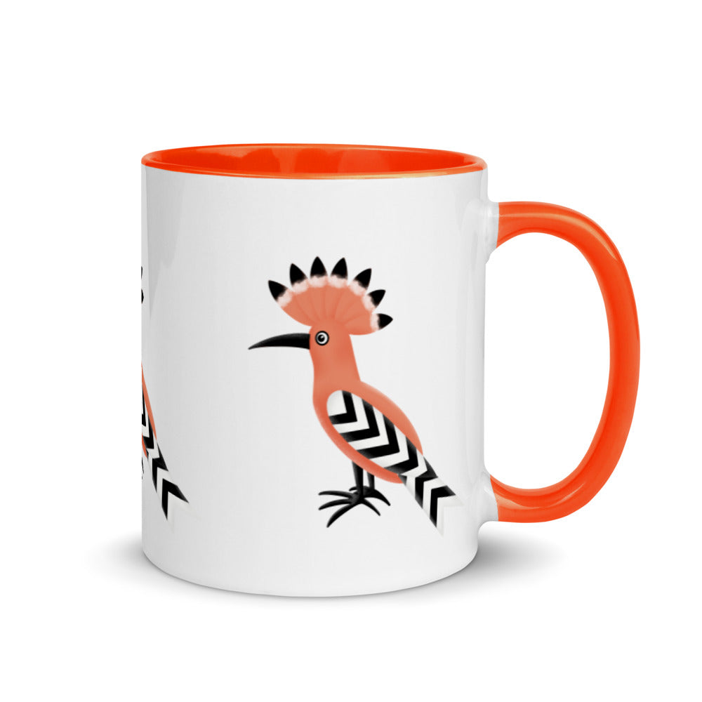 Mug with Color Inside - Hoopoe Bird