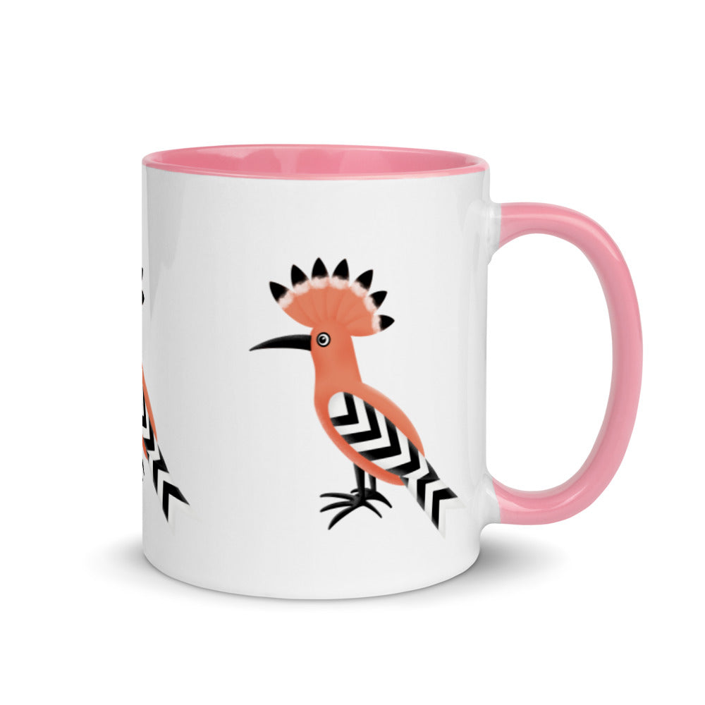 Mug with Color Inside - Hoopoe Bird