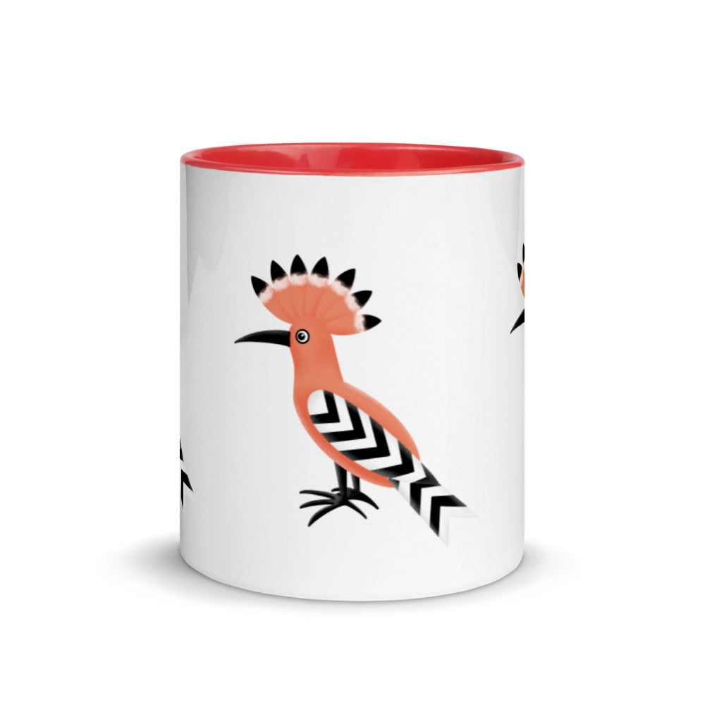 Mug with Color Inside - Hoopoe Bird