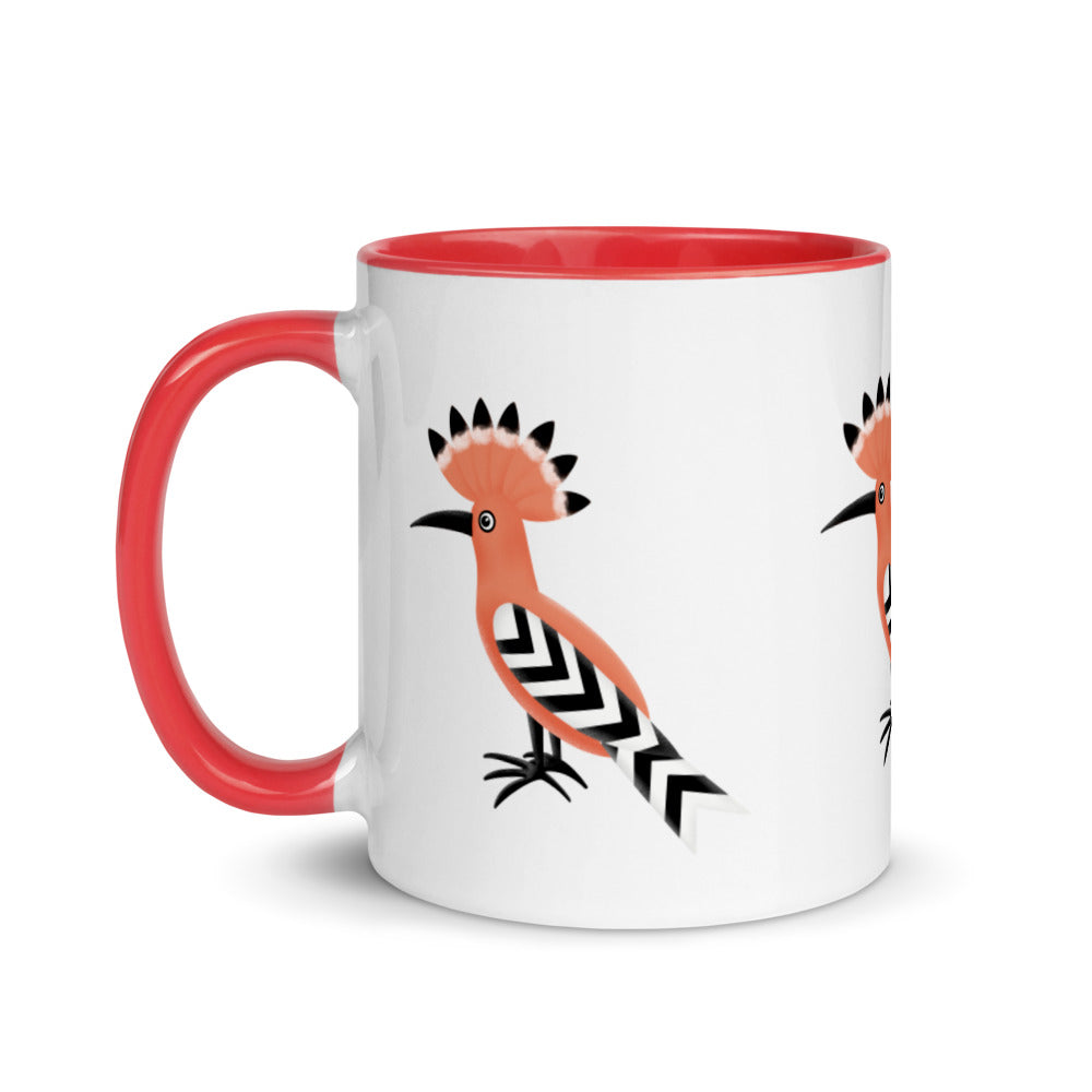 Mug with Color Inside - Hoopoe Bird