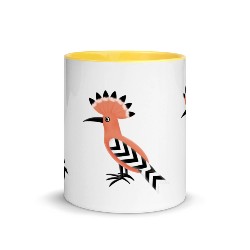Mug with Color Inside - Hoopoe Bird
