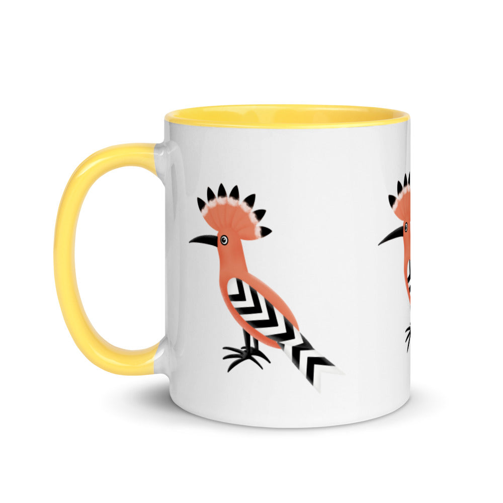 Mug with Color Inside - Hoopoe Bird