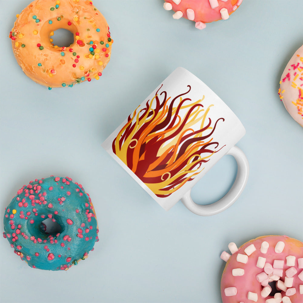 White glossy mug - King Abdullah Monument Fountain KAUST