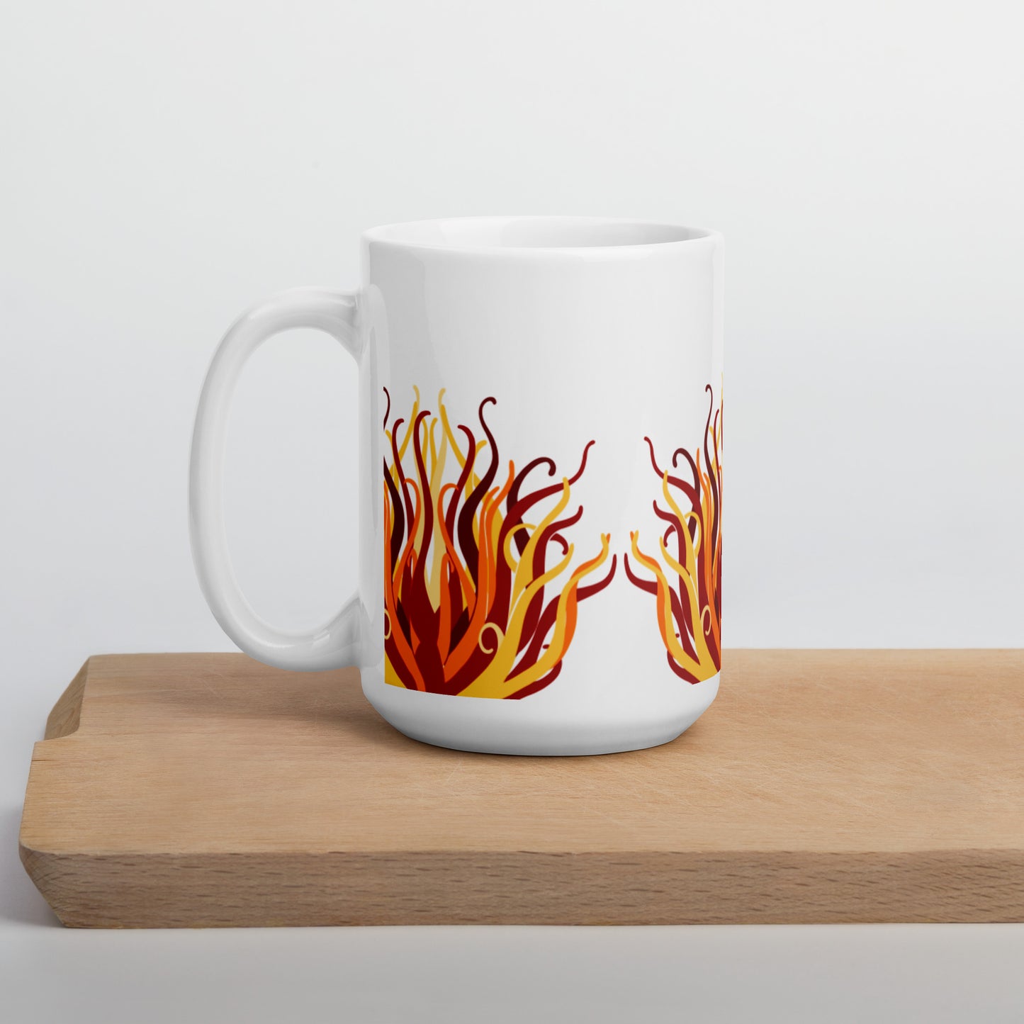 White glossy mug - King Abdullah Monument Fountain KAUST