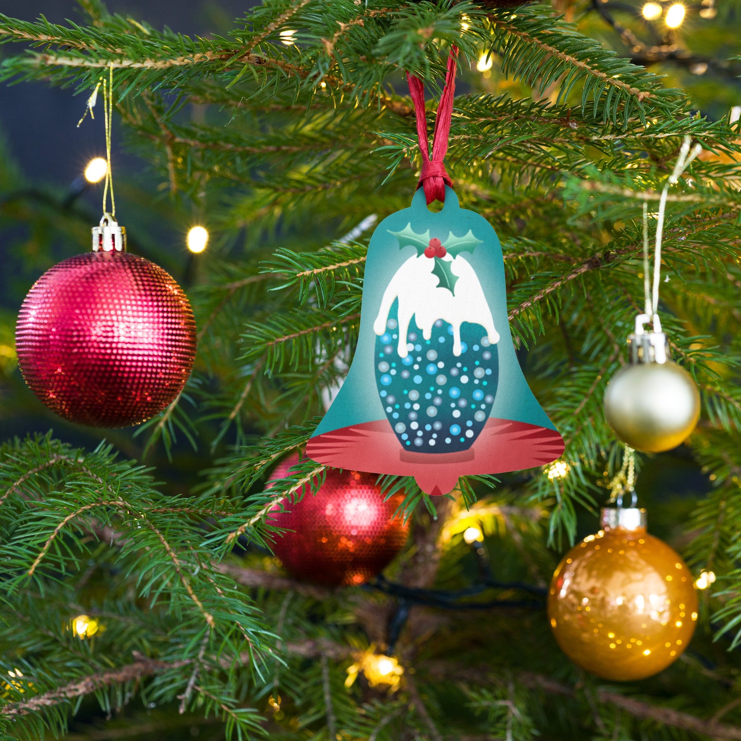 Wooden Holiday Ornaments - King Abdullah Monument Pudding