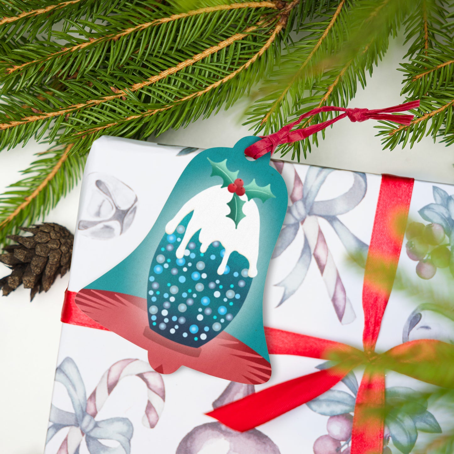 Wooden Holiday Ornaments - King Abdullah Monument Pudding