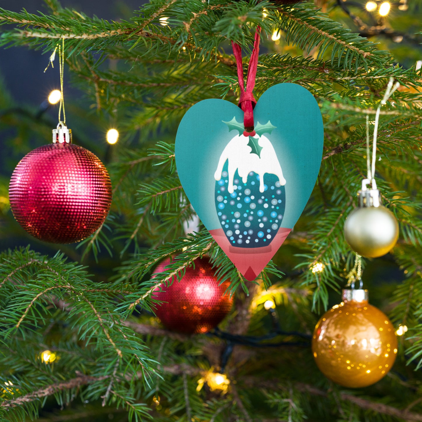Wooden Holiday Ornaments - King Abdullah Monument Pudding