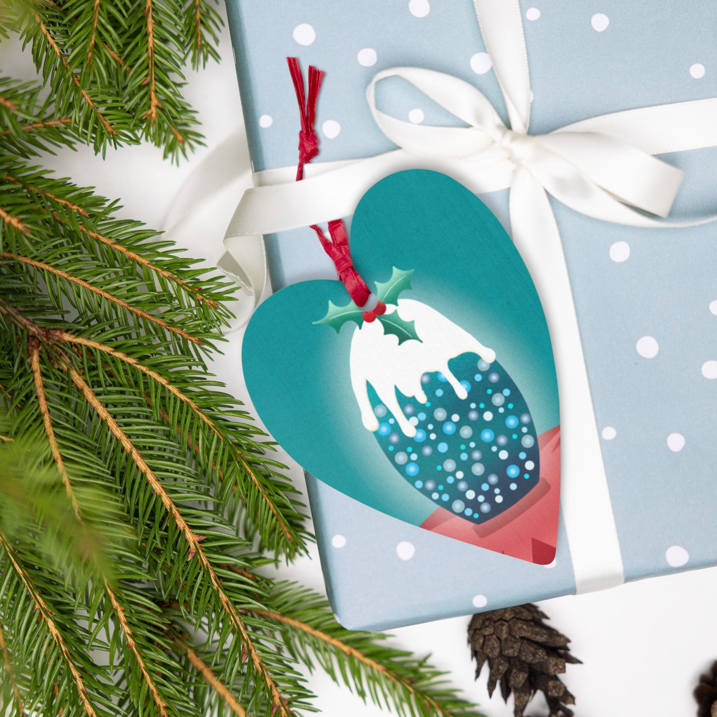 Wooden Holiday Ornaments - King Abdullah Monument Pudding