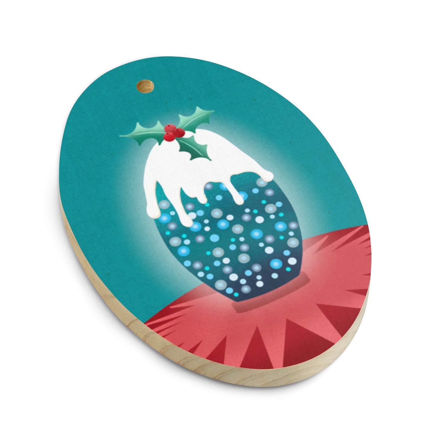 Wooden Holiday Ornaments - King Abdullah Monument Pudding
