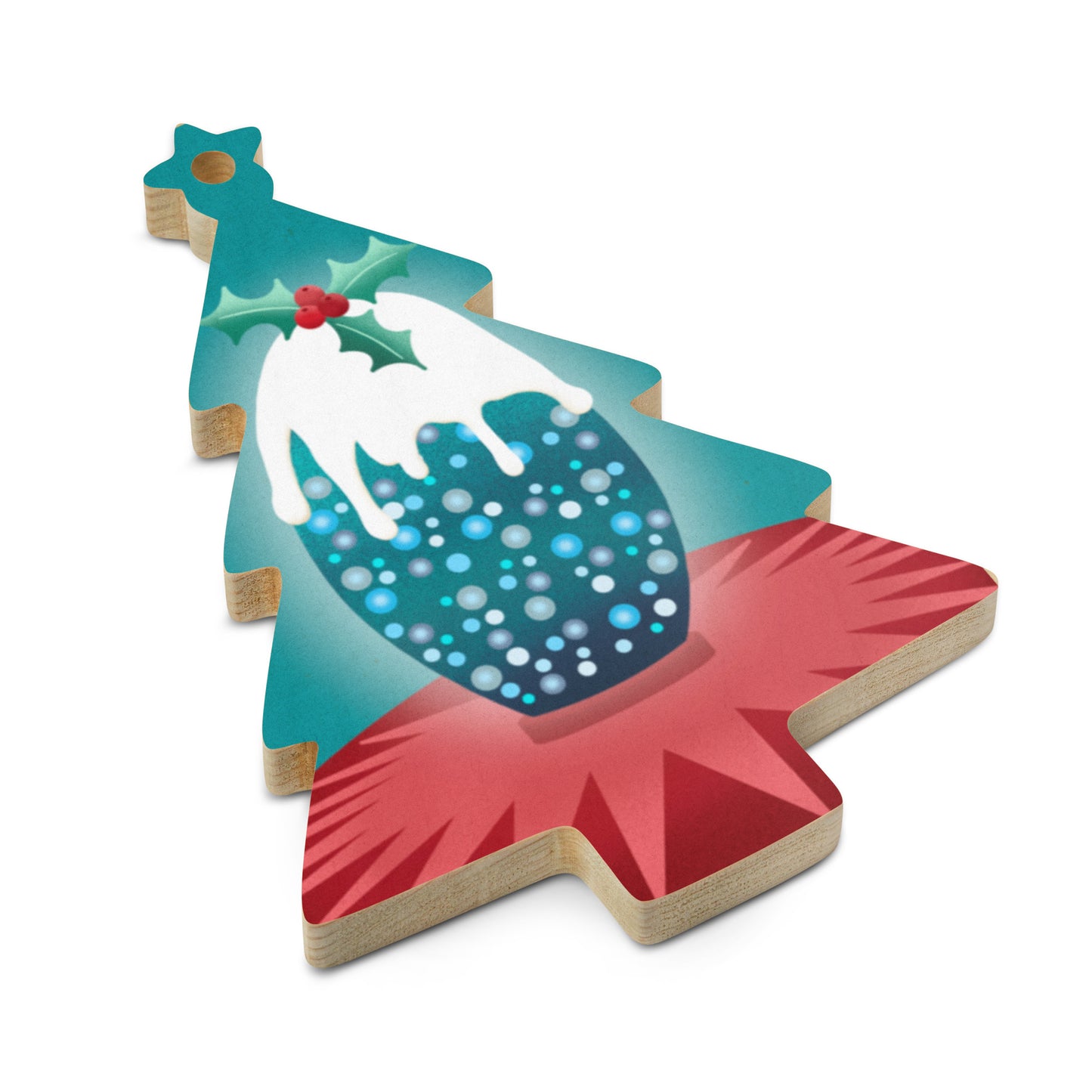 Wooden Holiday Ornaments - King Abdullah Monument Pudding