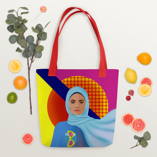 Tote bag - Hijabi Pop Art Collection - La Vie en Rose