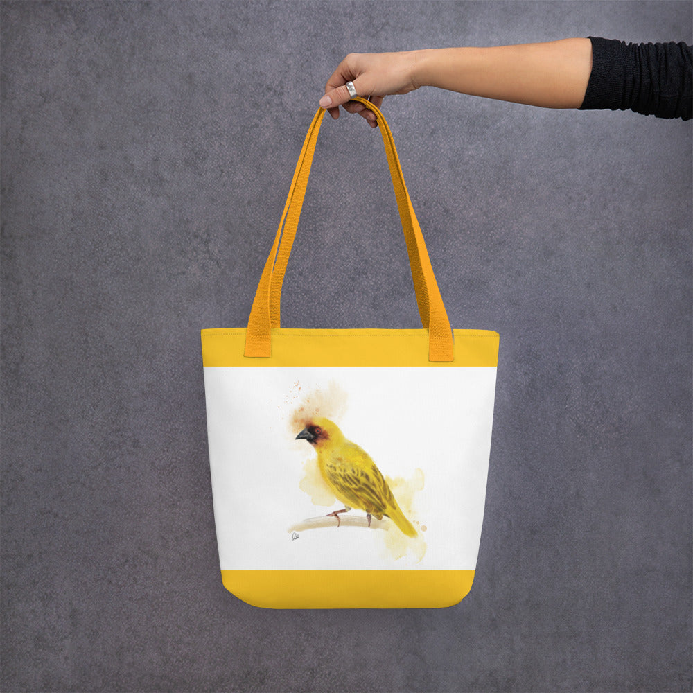 Tote bag - Ruppells Weaver Bird Watercolor