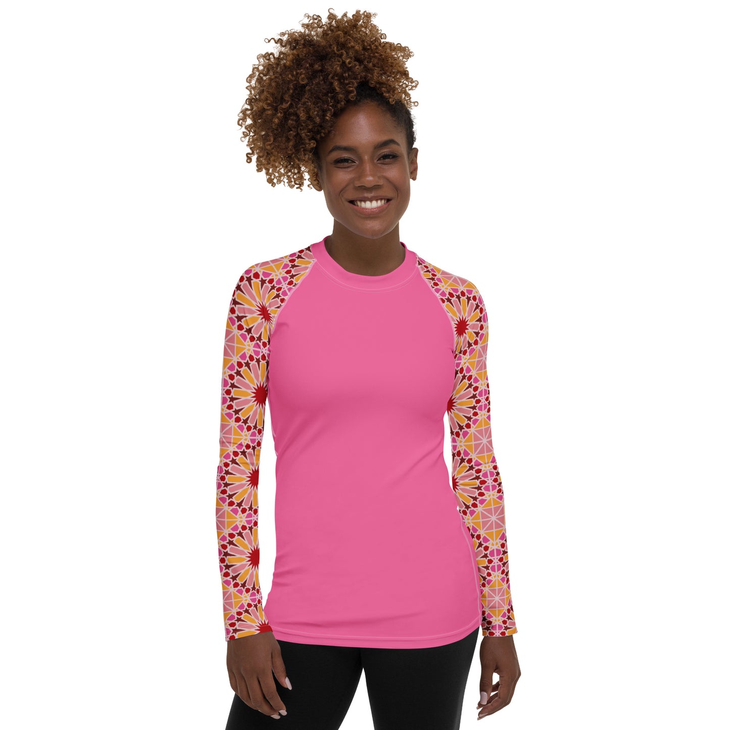 Women's Rash Guard - Geometric Candy