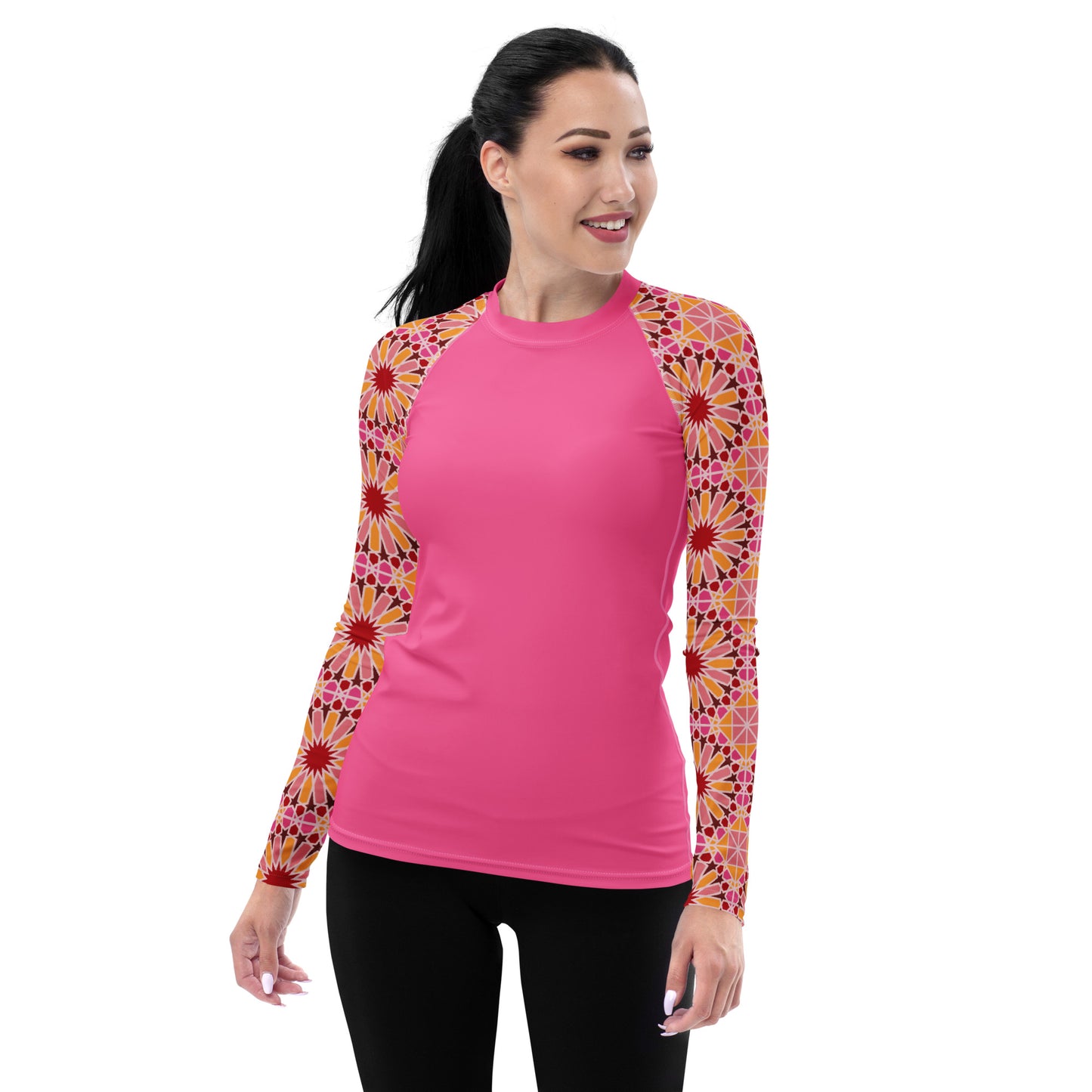 Women's Rash Guard - Geometric Candy