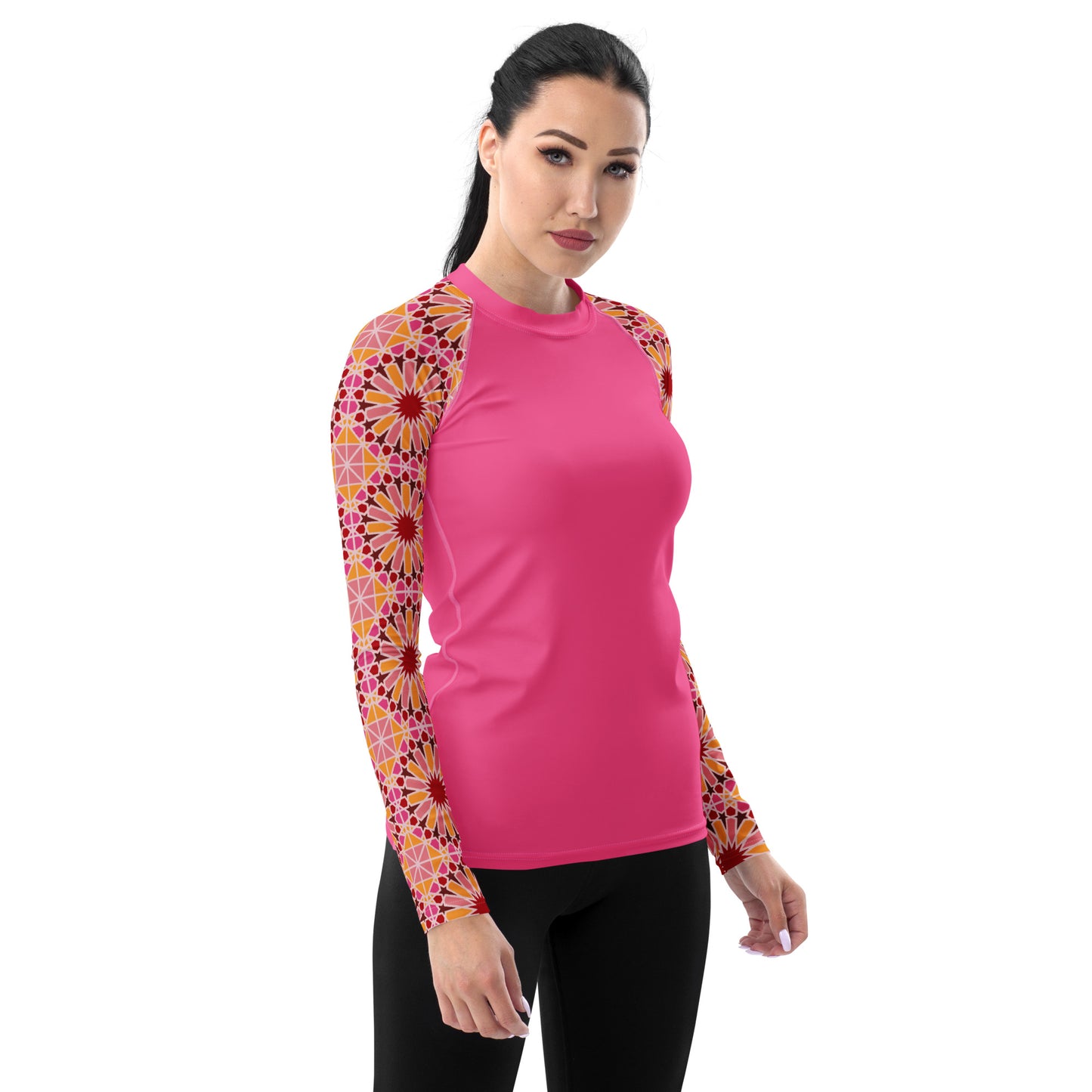 Women's Rash Guard - Geometric Candy