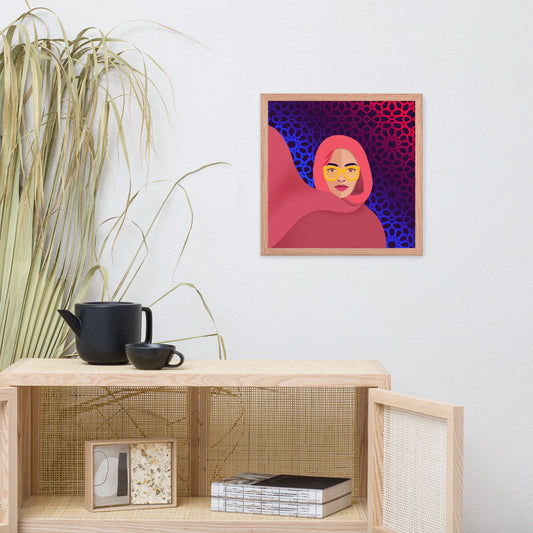 Hijabi Pop Art collection - Framed poster - Future Pop