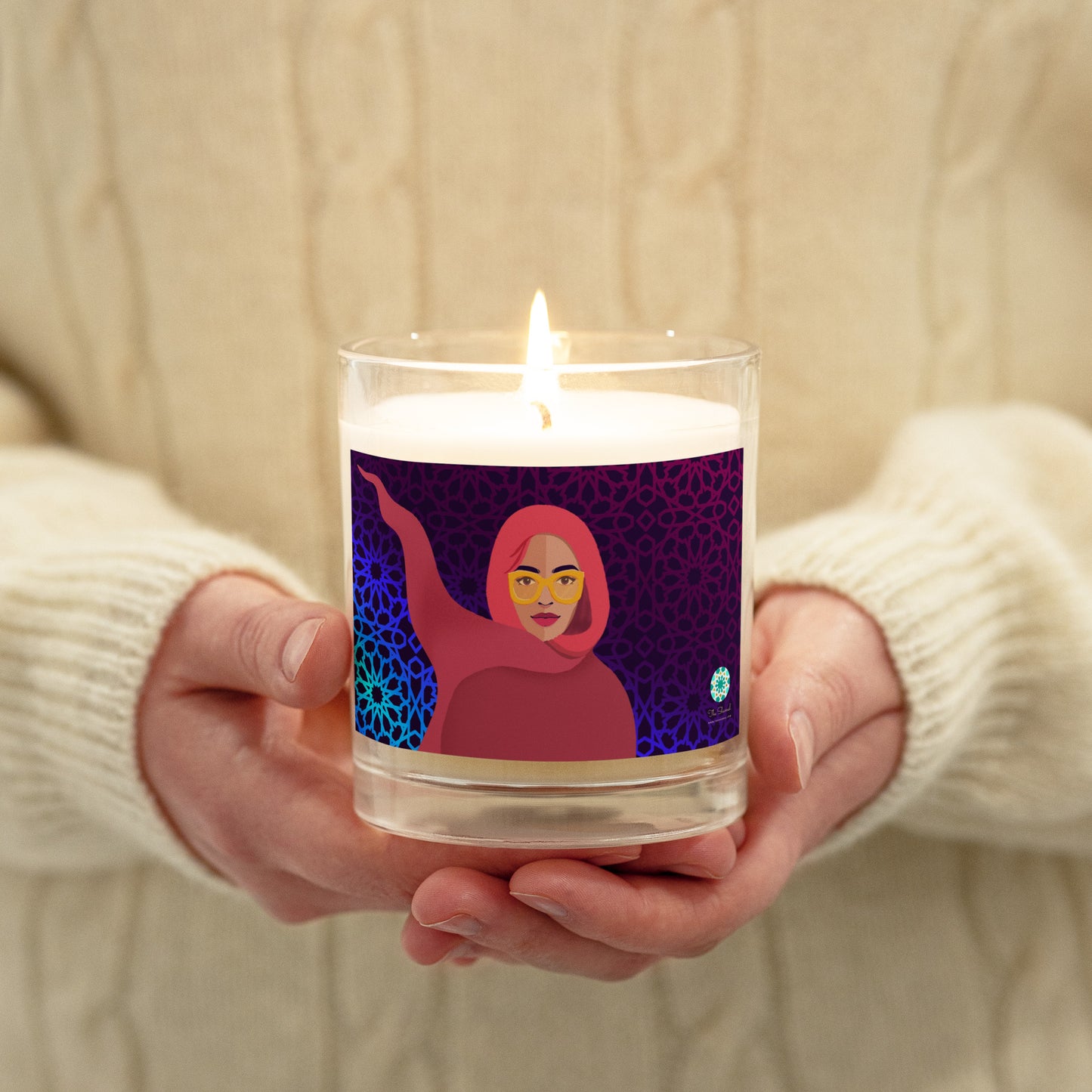 Soy wax candle - Hijabi Pop Art Collection - Future Pop