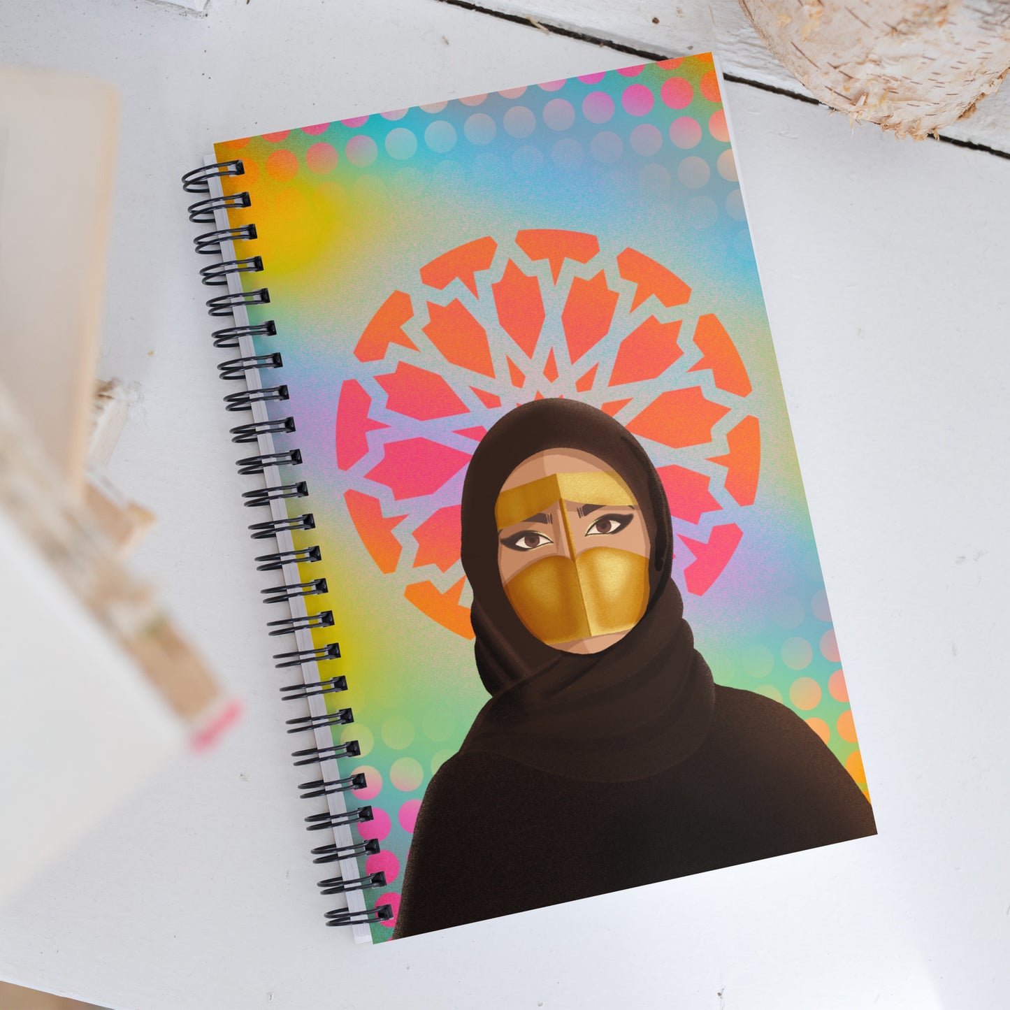 Spiral notebook - Hijab Pop Art Collection - Batoola Girl