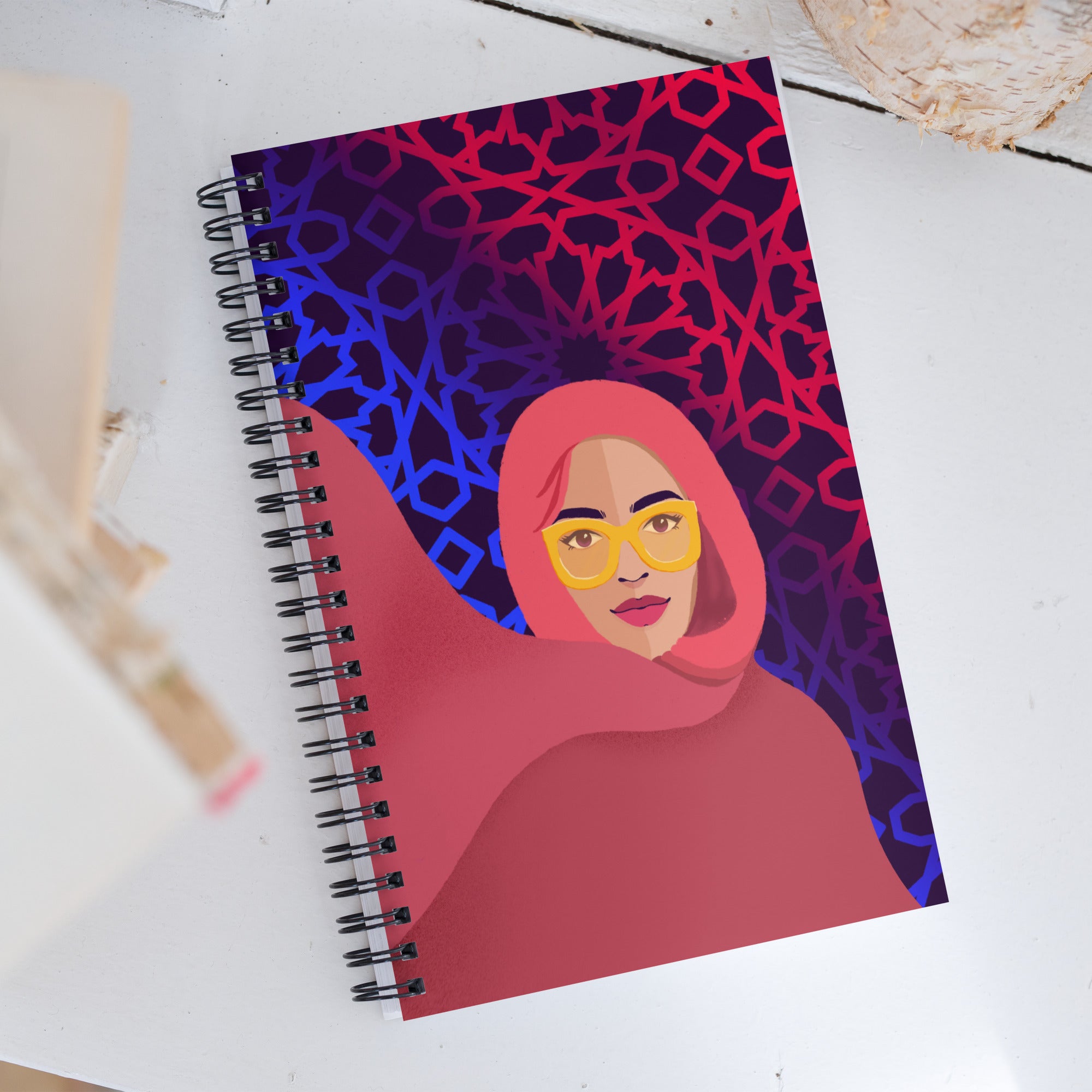 Spiral notebook - Hijabi Pop Art Colleciton - Future Pop – The Shamal
