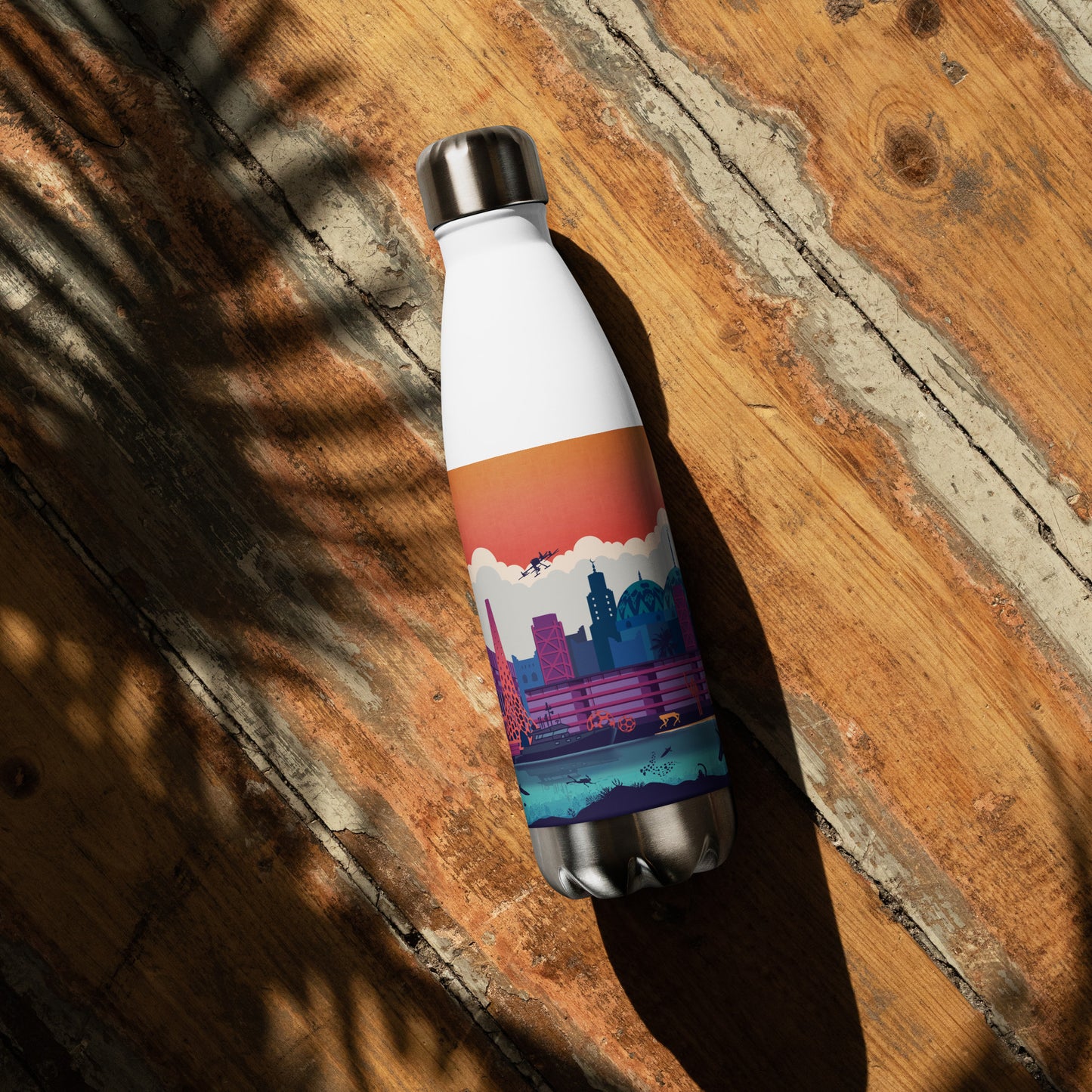 KAUST Skyline Urbancape Stainless steel water bottle