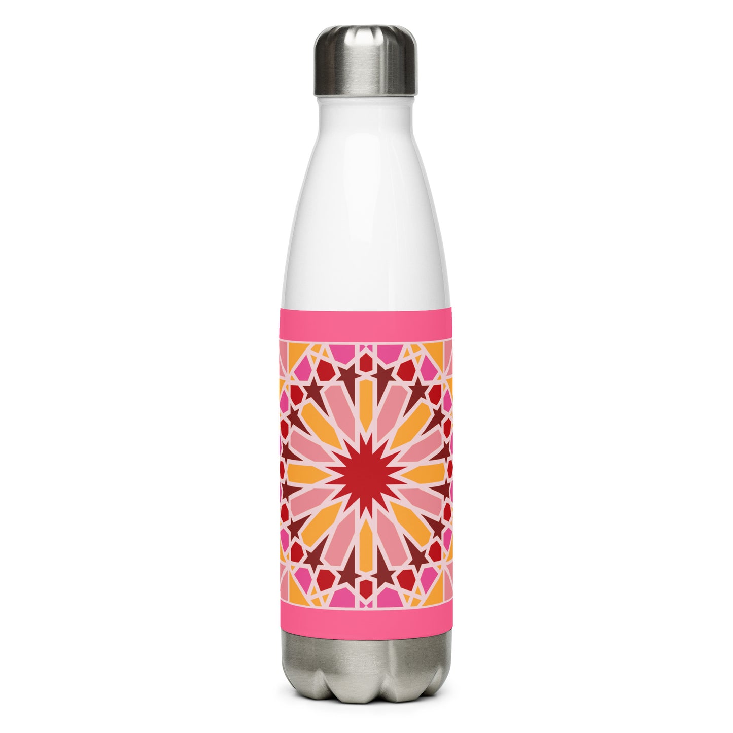 Stainless Steel Water Bottle - Geometric Candy