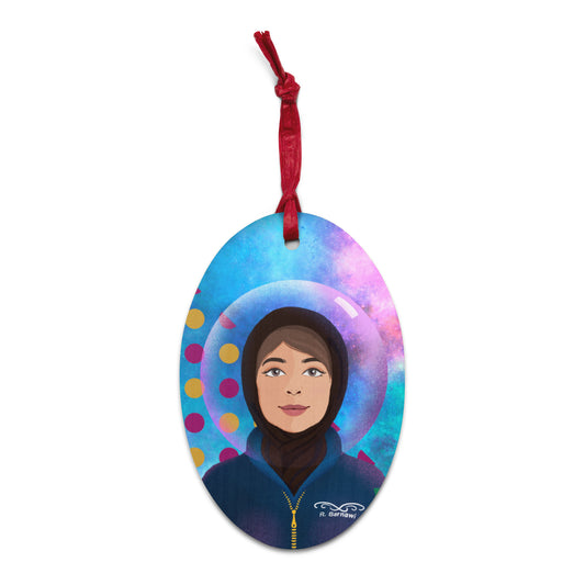 Wooden ornaments - Hijabi Pop Art collection - Rayannah Barnawi