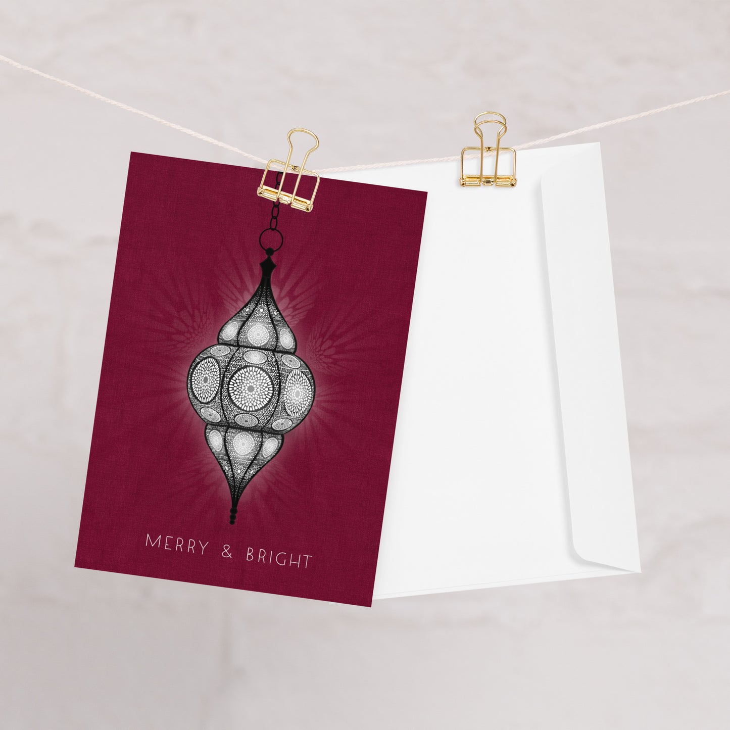 Arabic Lantern Holiday Greeting card