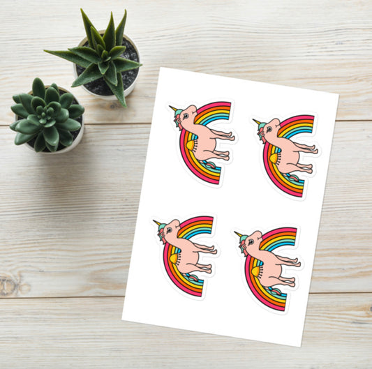 Sticker sheet - Unicamel Rainbow
