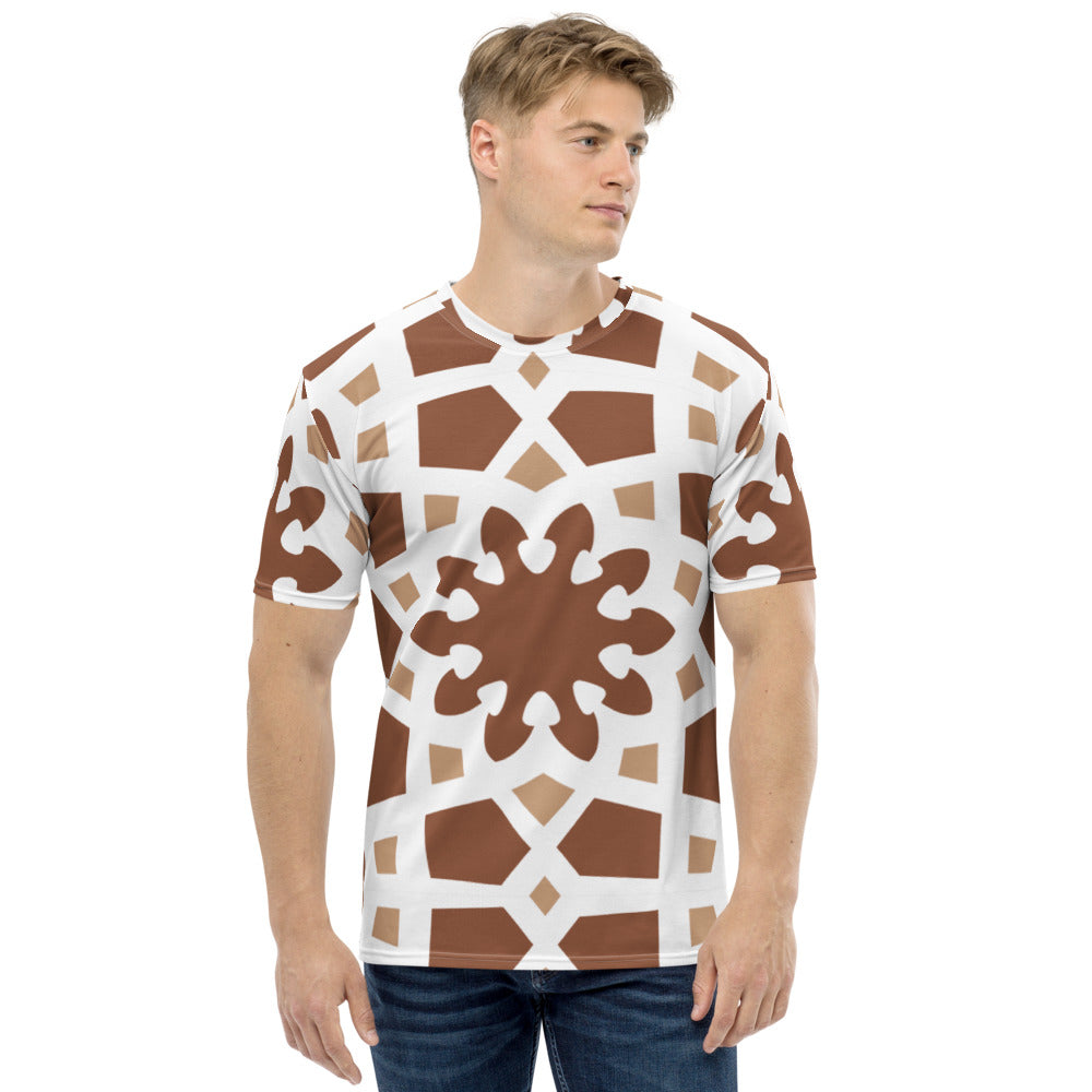Men's T-shirt - Arabesque Boho Chocolate