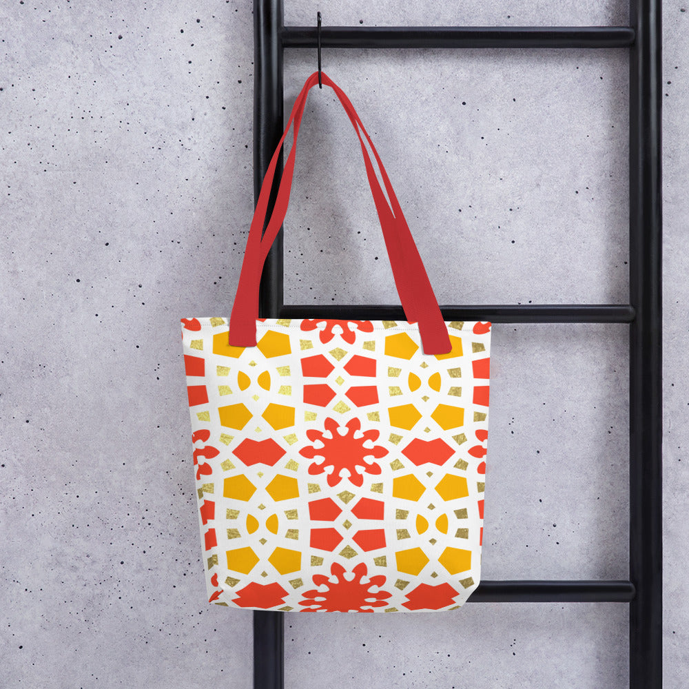 Tote bag - Geometric Arabesque Citrus