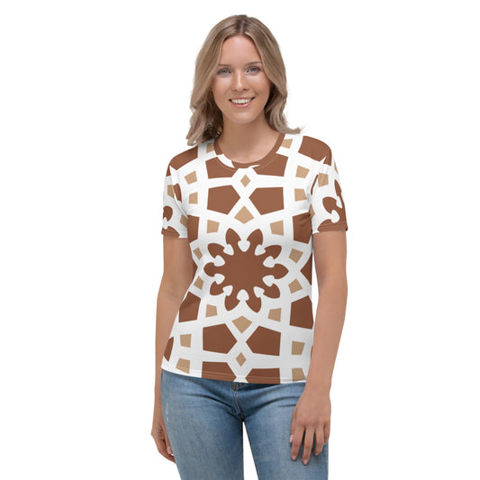 Women's T-shirt - Arabesque Boho Chocolate