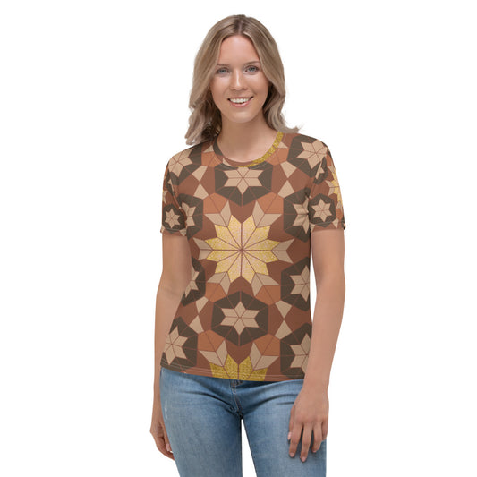Women's T-shirt - Geometric Star - Boho Morocco