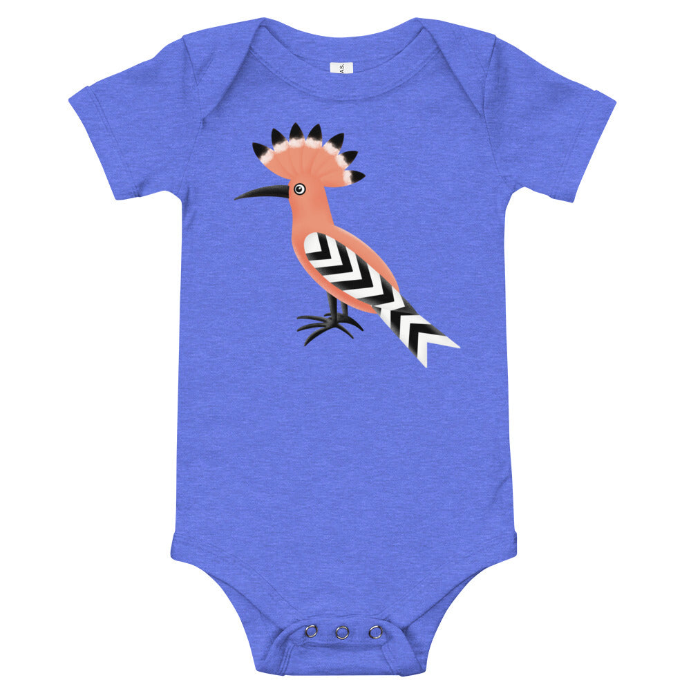 Baby short sleeve one piece - Hoopoe Bird