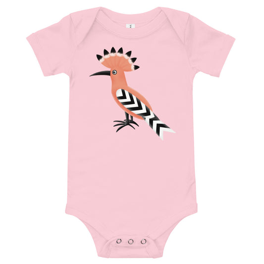 Baby short sleeve one piece - Hoopoe Bird