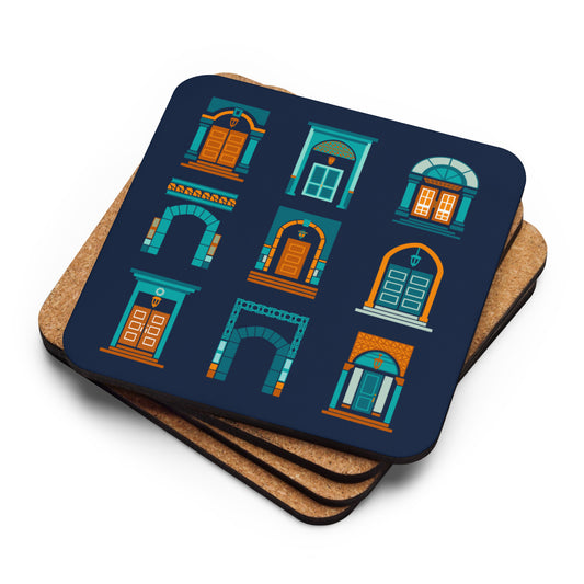 Cork-back coaster - KAUST Community Front Doors