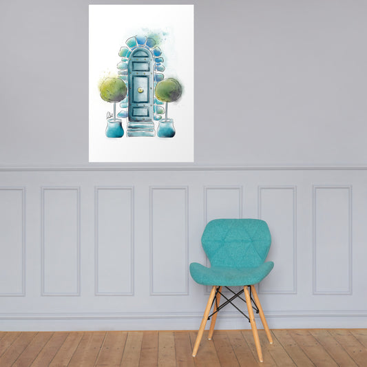 The Topiary - French Watercolor - Poster