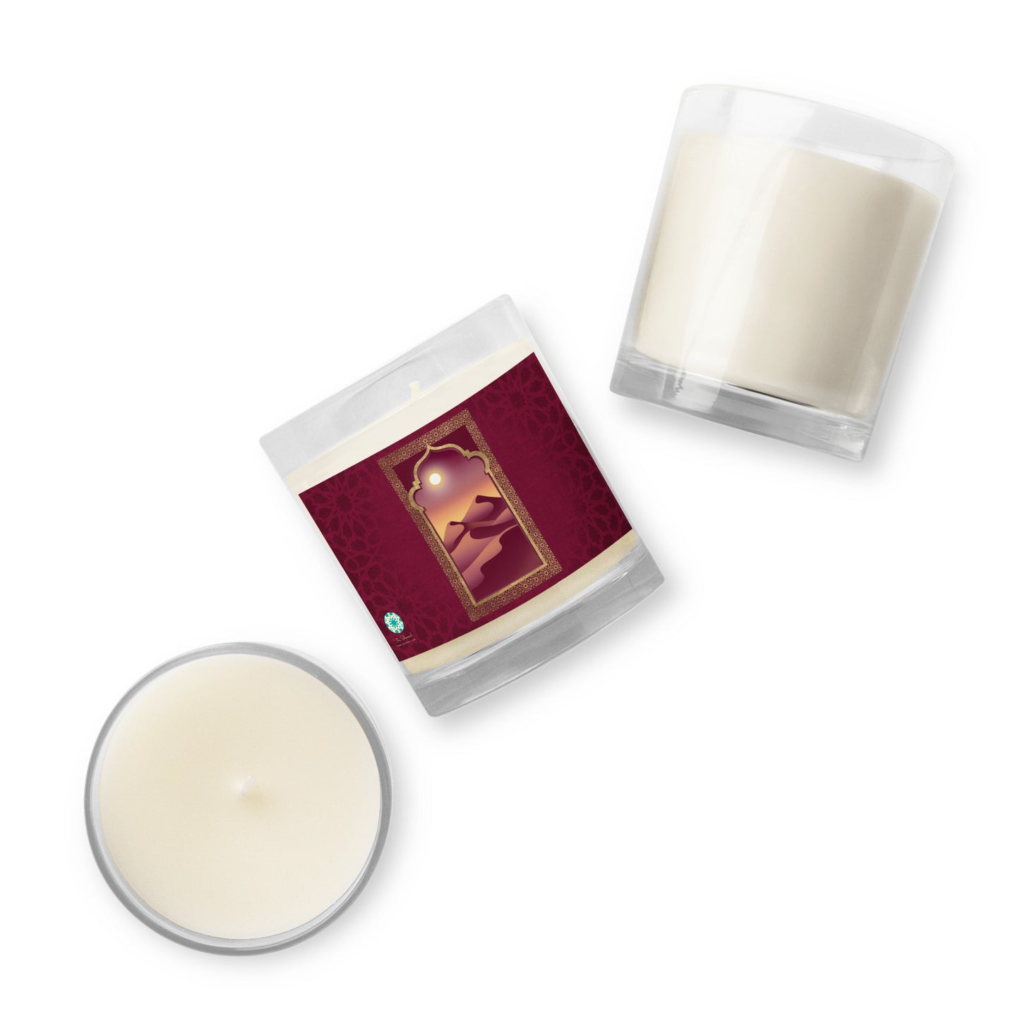 Soy Wax Candle - Arabian Ogee Arch in Rouge