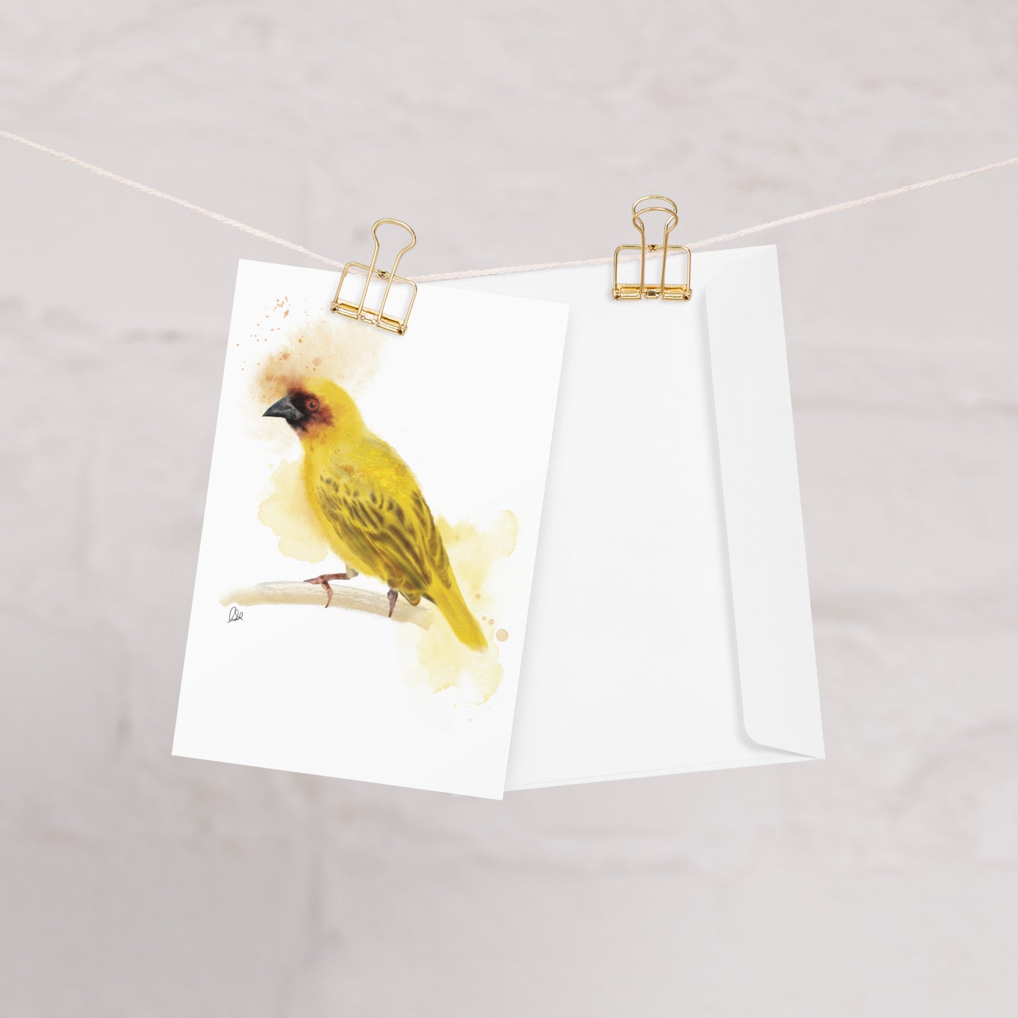 Ruppell's Weaver Bird Greeting card
