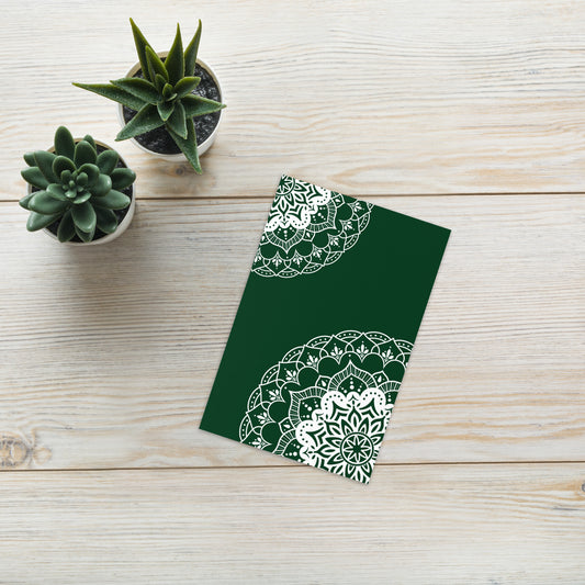 Saudi National Day Green and White Greeting card