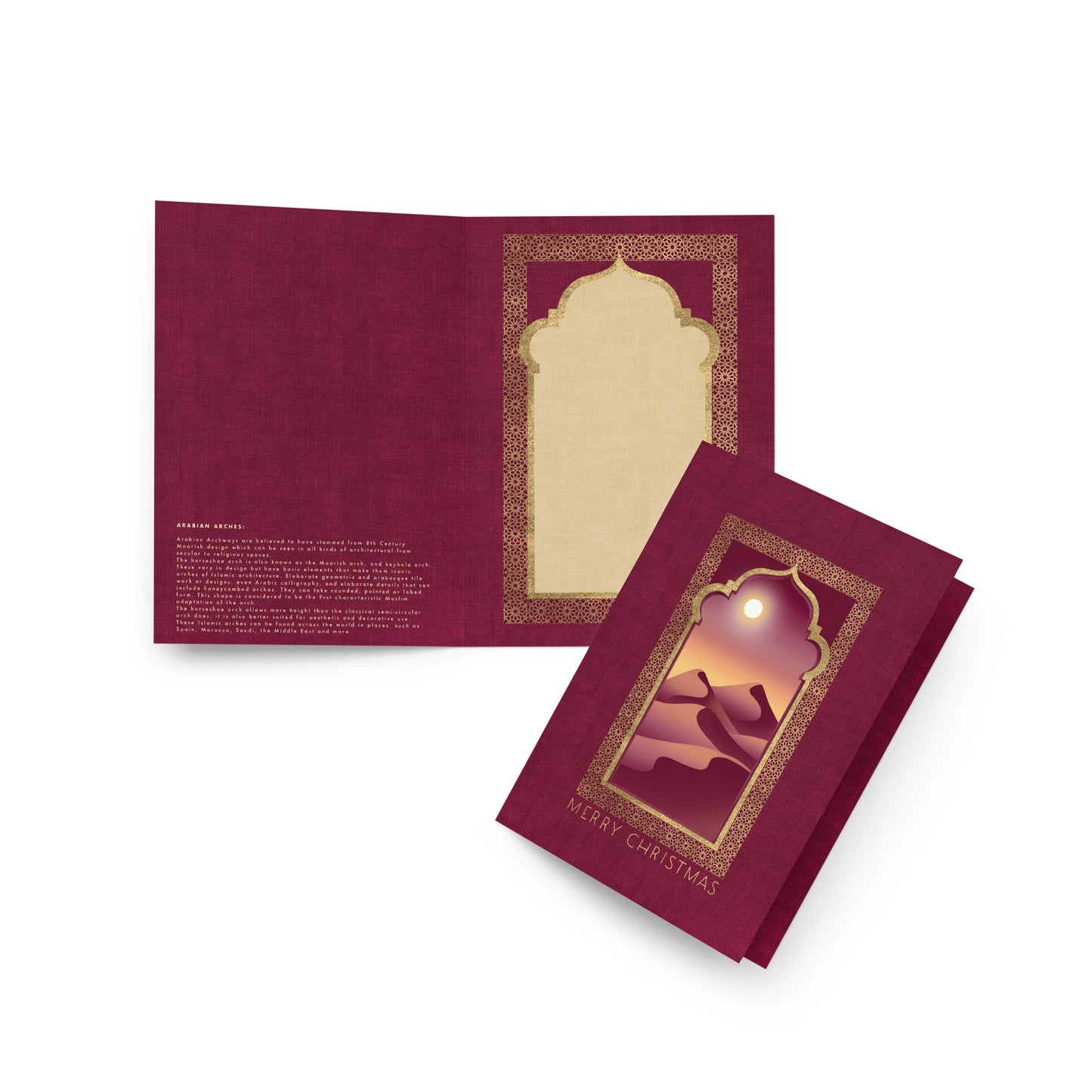 Arabian Archway Holiday Greeting card