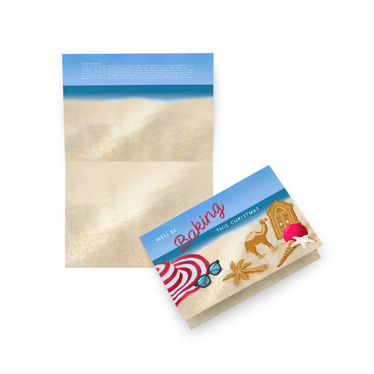 Arabian Sun Baking Christmas - Greeting card