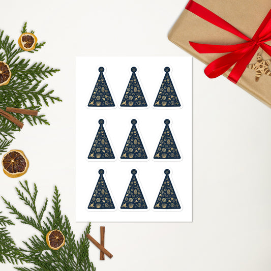 KAUST & Saudi inspired Chrsitmas Tree Sticker sheet