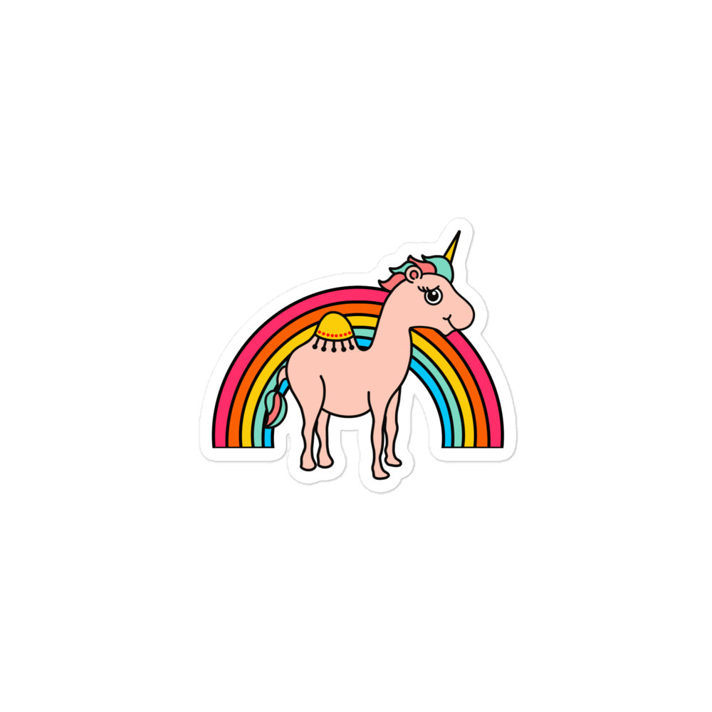 Bubble-free stickers - Unicamel Rainbow