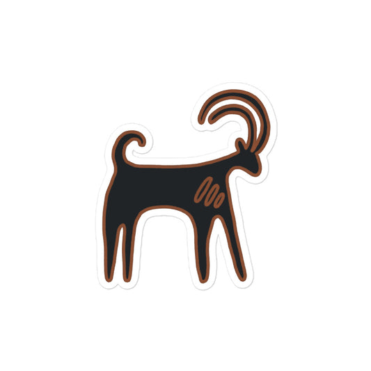 Bubble-free stickers - Petroglyphs - Nubian Ibex