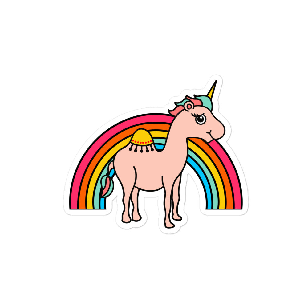 Bubble-free stickers - Unicamel Rainbow