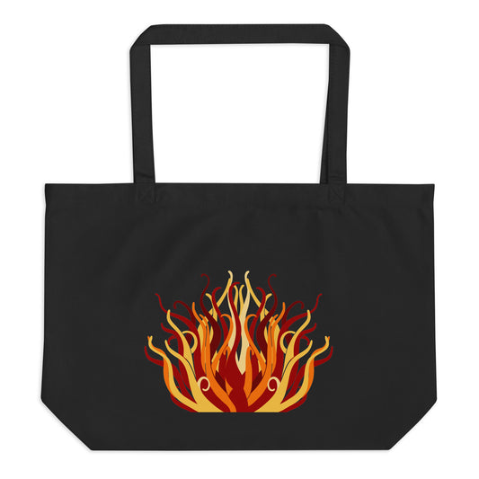 Large organic tote bag - King Abdullah Monument Fountain 🍃