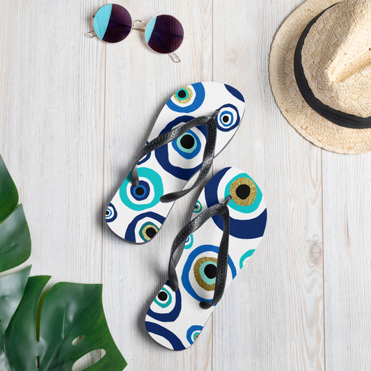 Flip-Flops - Nazar Evil Eye Amulet